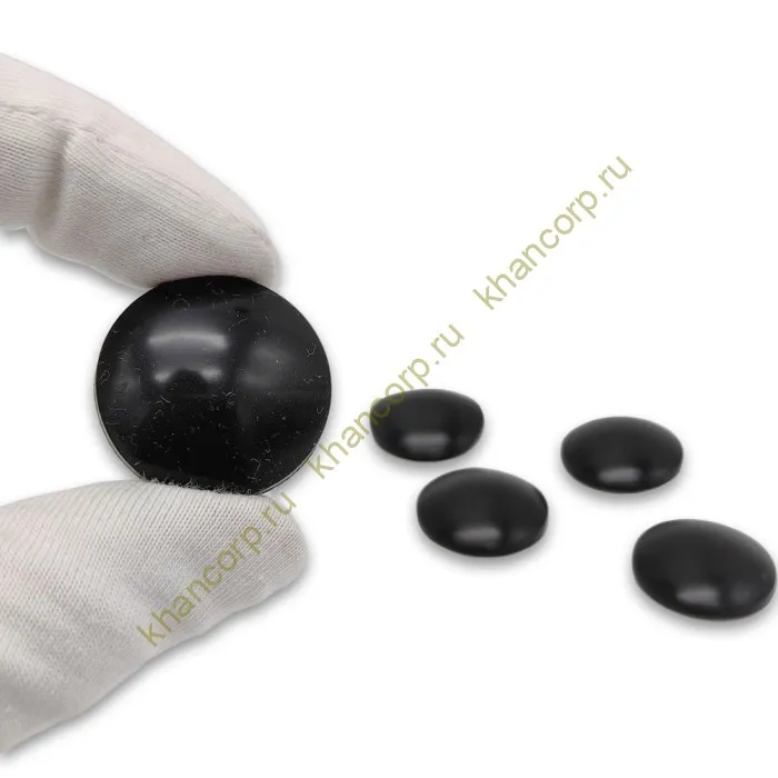 Демпфер резиновый FDA-93, самоклеящийся на 3М скотче, диаметр 27 мм, комплект 5 штук, черный