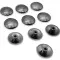 Комплект декоративных заглушек FDA-95 на винты - 10 шт, ПВХ/оружейная сталь