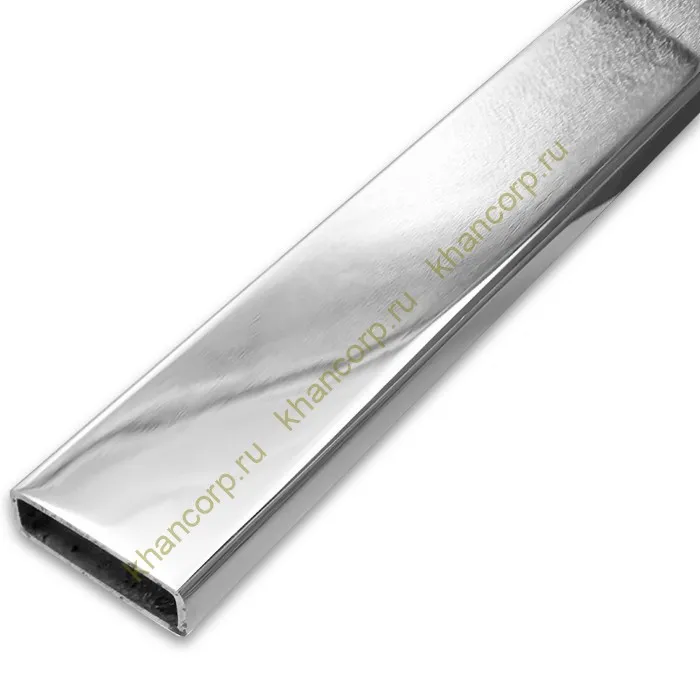 Труба FDT-302, 30х10х1.0 мм 2 м, нержавейка/полированный6K