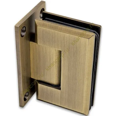 Петля Бета FDP-21 стена-стекло с центральным креплением, нержавейка/бронза