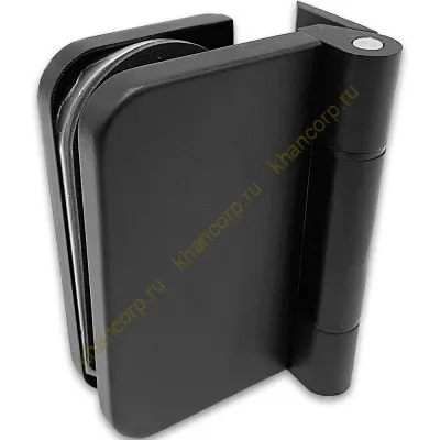 Петля FMP-13 для межкомнатной двери из стекла на коробку, алюминий/черный