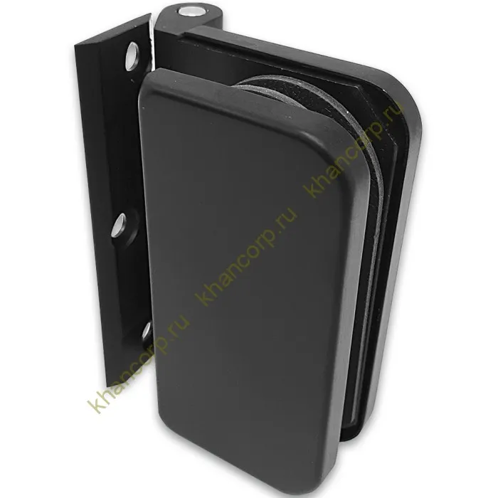 Петля FMP-13 для межкомнатной двери из стекла на коробку, алюминий/черный