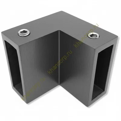 Соединитель FDC-32 трубы 30х10 угловой 90° вертикальный, нержавейка/оружейная сталь