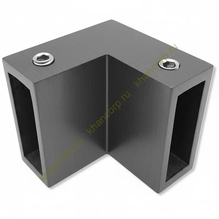 Соединитель FDC-32 трубы 30х10 угловой 90° вертикальный, нержавейка/оружейная сталь