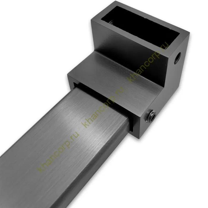 Соединитель FDC-32 трубы 30х10 угловой 90° вертикальный, нержавейка/оружейная сталь