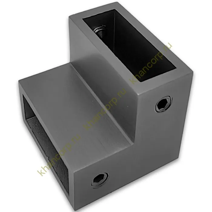 Соединитель FDC-32 трубы 30х10 угловой 90° вертикальный, нержавейка/оружейная сталь