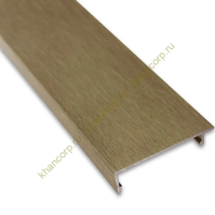 Крышка FKP-442.3 для профиля зажимного FKP-443, длина 3 м, алюминий/бронза