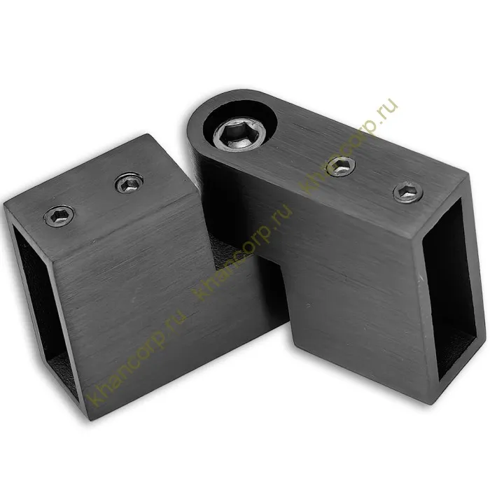 Соединитель трубы FDC-37, 30х10 вертикальный 90°-180°, нержавейка/оружейная сталь