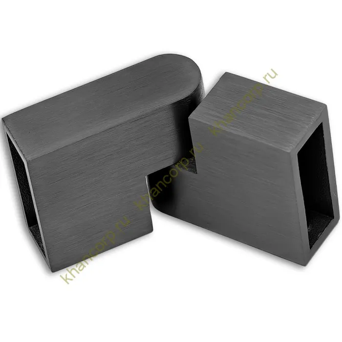 Соединитель трубы FDC-37, 30х10 вертикальный 90°-180°, нержавейка/оружейная сталь