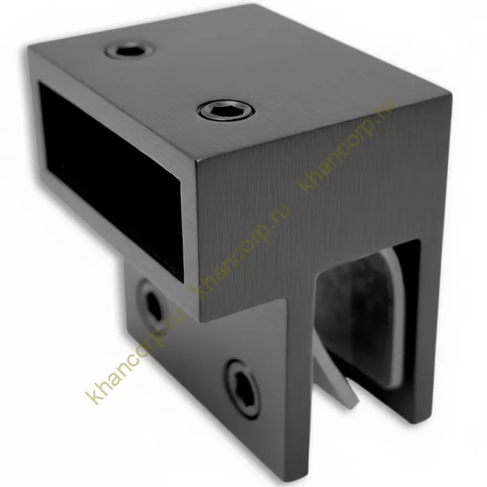 Держатель стекла FDC-33 торцевой 30х10 горизонтальный, нержавейка/оружейная сталь