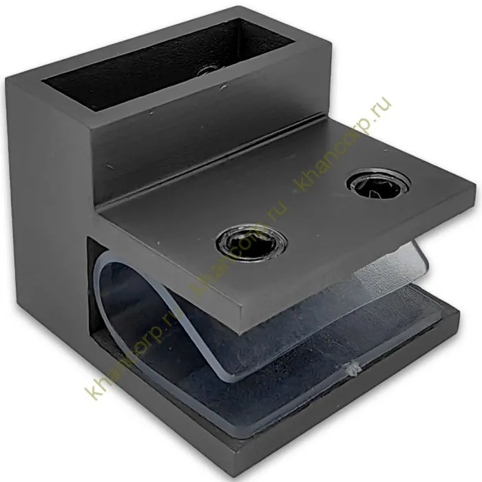 Держатель стекла FDC-33 торцевой 30х10 горизонтальный, нержавейка/оружейная сталь