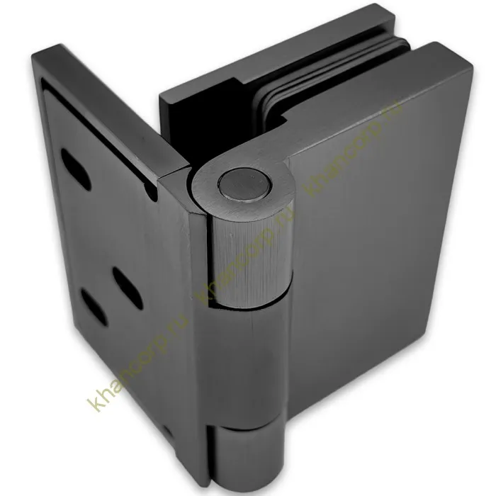 Петля Майя FDP-170 стена-стекло 90˚ открывание наружу, латунь/оружейная сталь