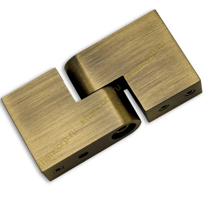 Соединитель трубы FDC-37, 30х10 вертикальный 90°-180°, нержавейка/бронза