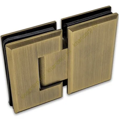 Петля Бета β FDP-22 стекло-стекло 180˚, нержавейка/бронза