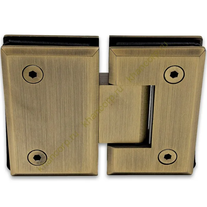 Петля Бета β FDP-22 стекло-стекло 180˚, нержавейка/бронза