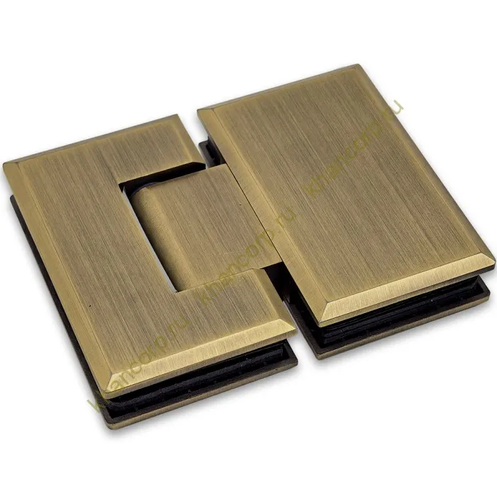 Петля Бета β FDP-22 стекло-стекло 180˚, нержавейка/бронза