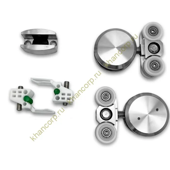 Раздвижная система Ретра FDS-11.2  для стеклянных дверей, нержавейка/матовый