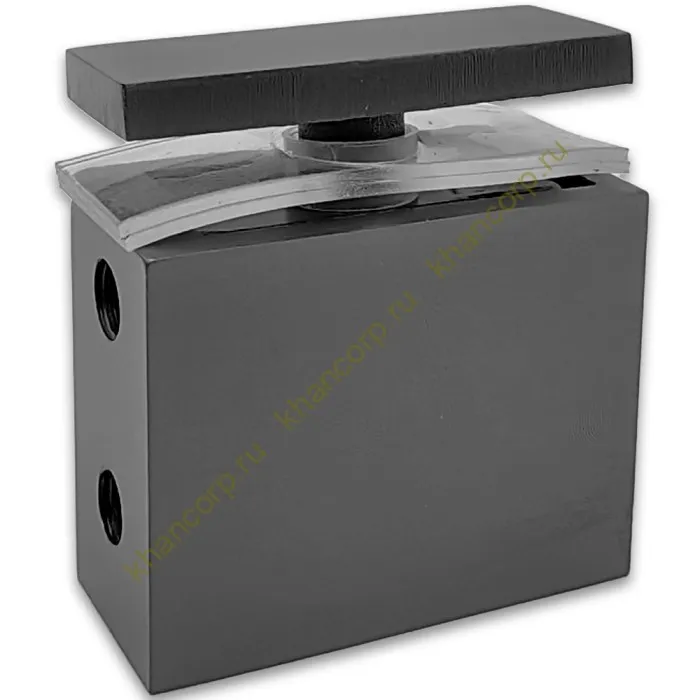 Крепление FDC-34 трубы 30х10 к стеклу, нержавейка/оружейная сталь