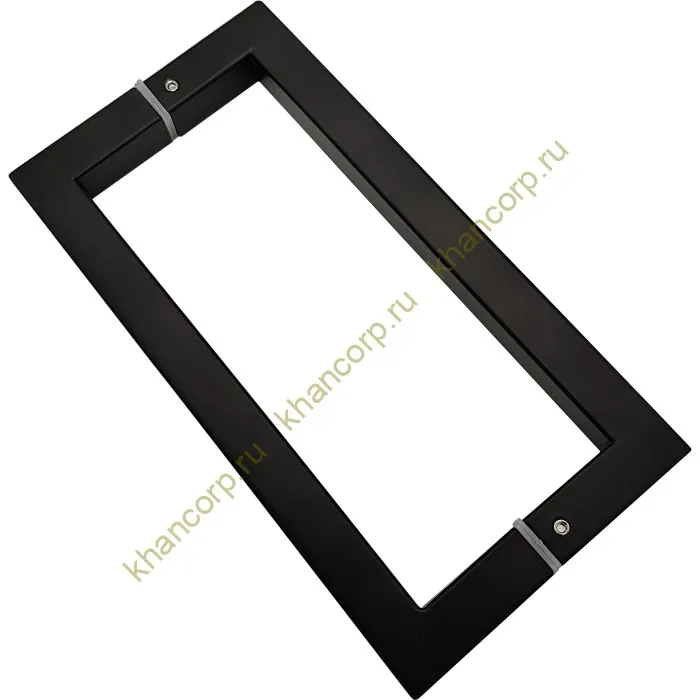 Ручка скоба FDR-71, 19х19х220х1.0 мм, нержавейка/черный