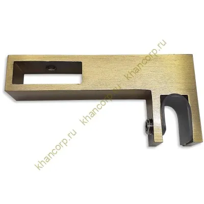 Держатель стекла FDC-35 сквозной 30х10 горизонтальный, нержавейка/бронза