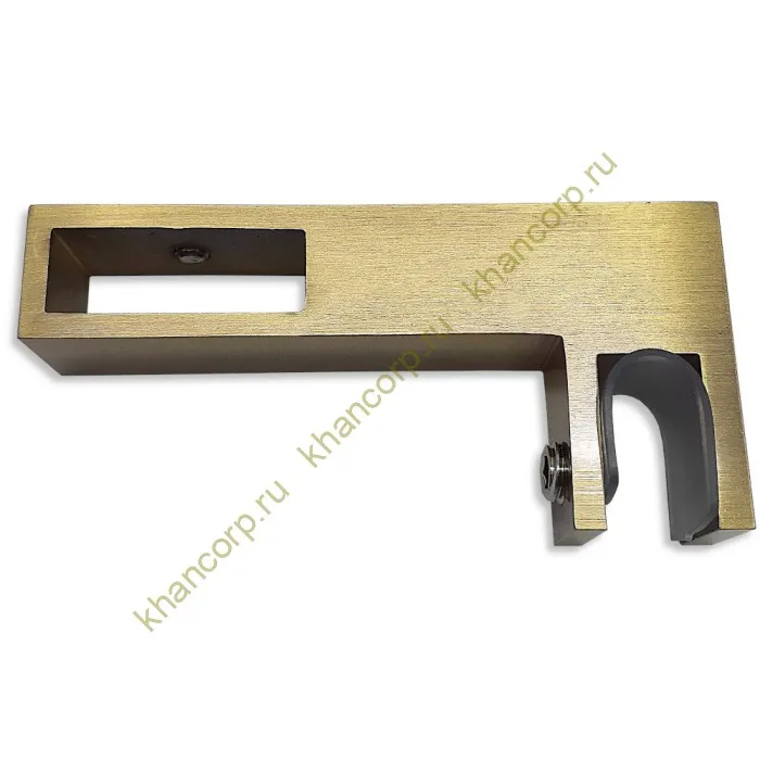 Держатель стекла FDC-35 сквозной 30х10 горизонтальный, нержавейка/бронза