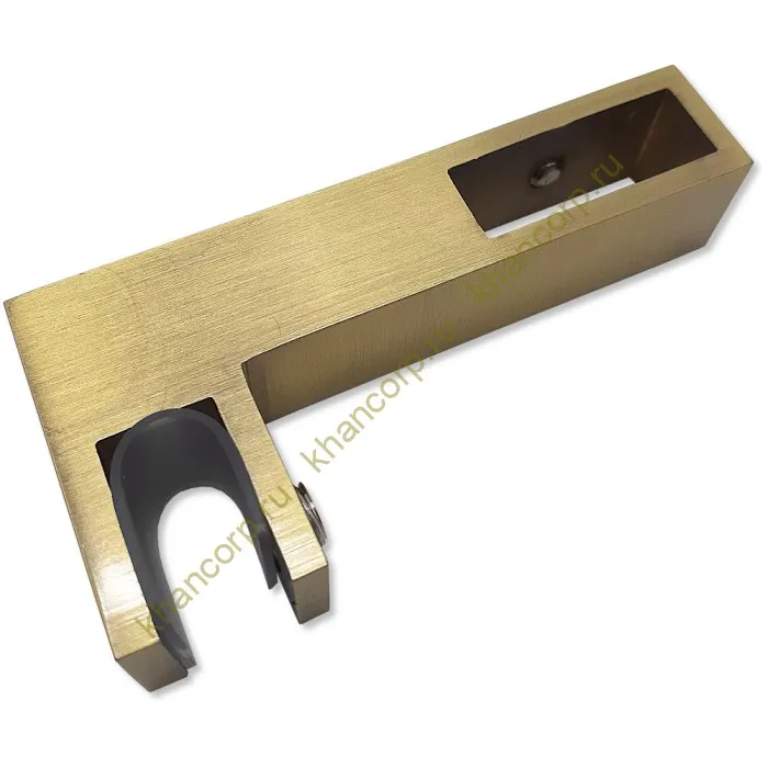 Держатель стекла FDC-35 сквозной 30х10 горизонтальный, нержавейка/бронза