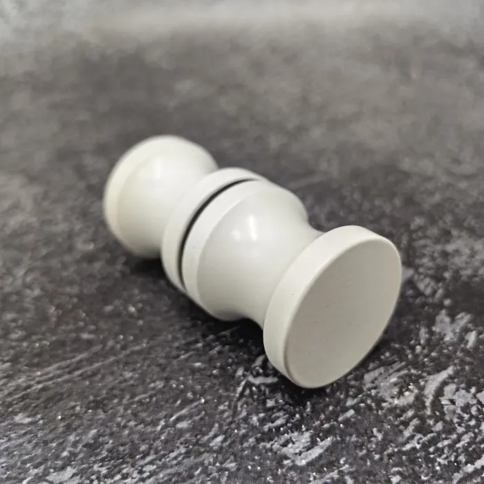 Ручка кноб FDR-40, нержавейка/белый