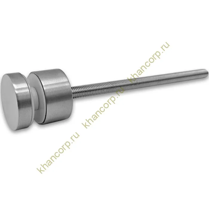 Стеклодержатель FKK-45, 10х20 мм Ø40 мм М10x1.5 для стекла, нержавейка/матовый