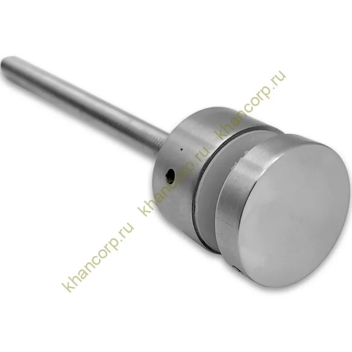 Стеклодержатель FKK-45, 10х20 мм Ø40 мм М10x1.5 для стекла, нержавейка/матовый