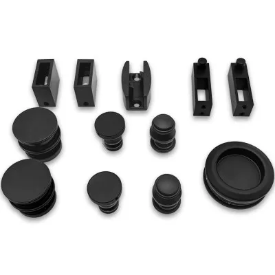 Раздвижная система Альфа α FDS-4, нержавейка/черный