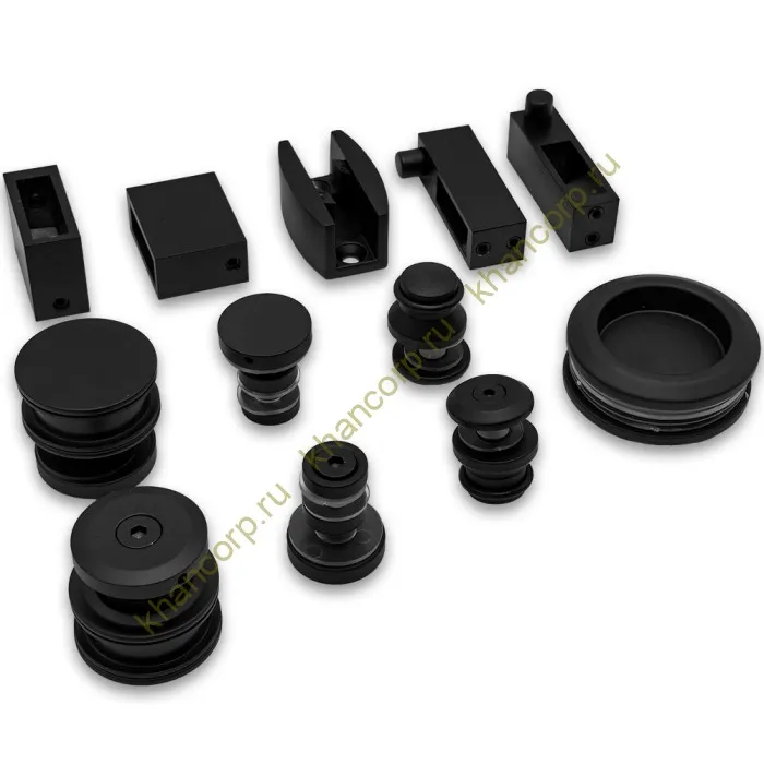 Раздвижная система Альфа α FDS-4, нержавейка/черный