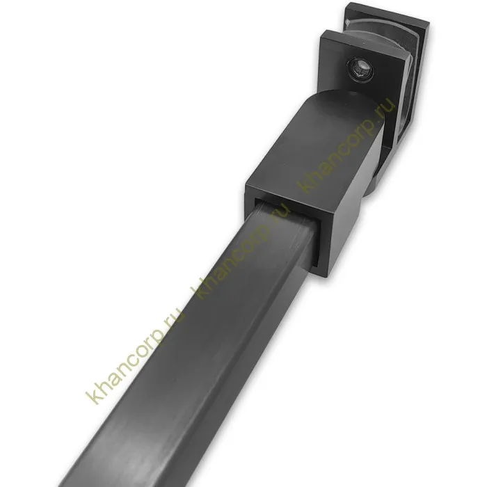 Держатель стекла FDC-50, 15х15 торцевой 0°-180°, нержавейка/оружейная сталь