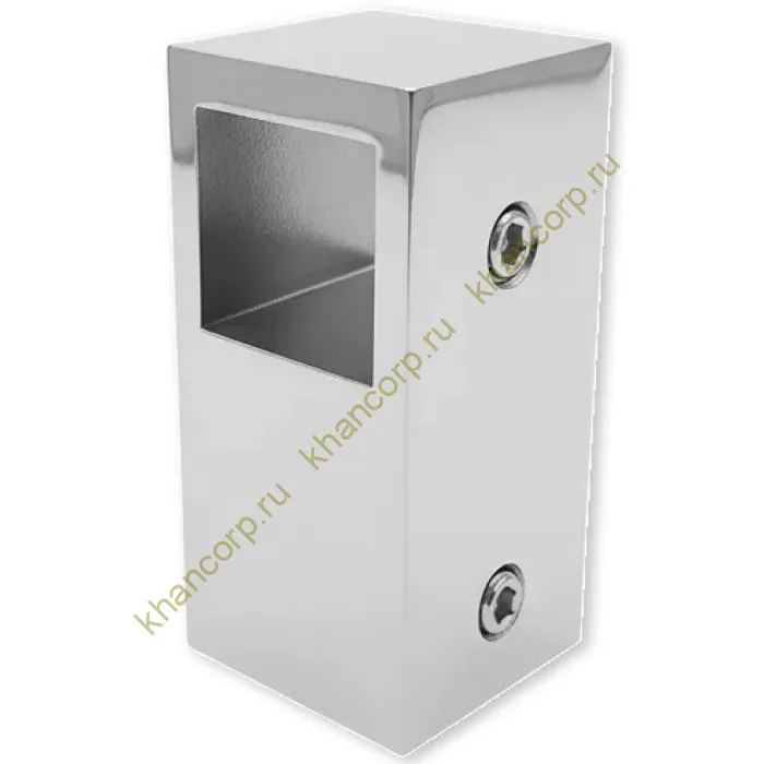 Соединитель FDC-56 трубы 15х15 сквозной Т-образный, нержавейка/полированный