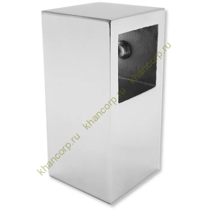 Соединитель FDC-56 трубы 15х15 сквозной Т-образный, нержавейка/полированный