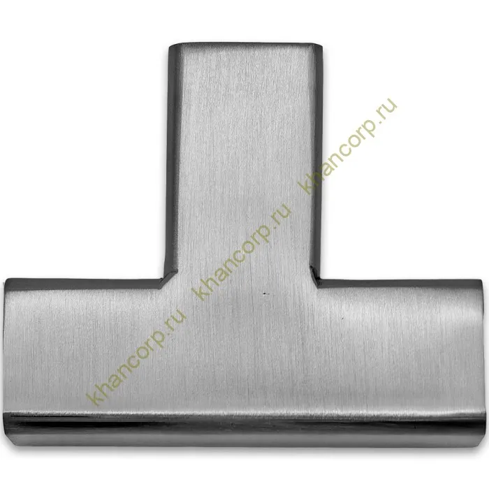 Соединитель трубы FDC-63, 15х15 Т-образный, нержавейка/матовый