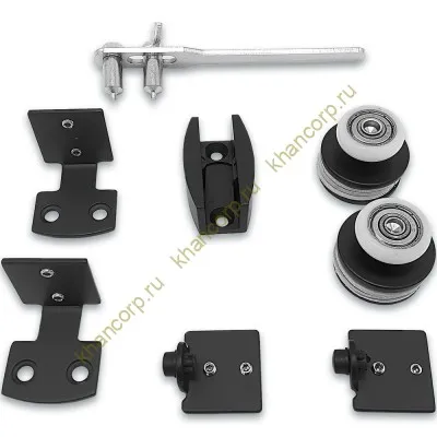 Раздвижная система FDS-3 (без трека), нержавейка/черный