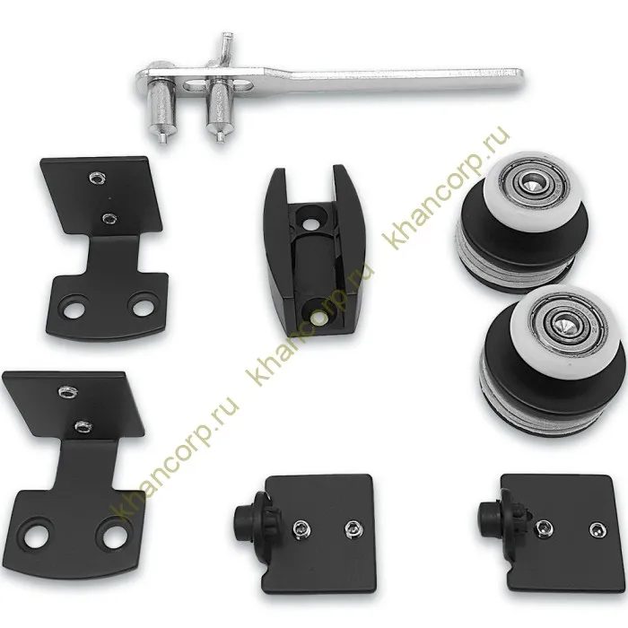 Раздвижная система FDS-3 (без трека), нержавейка/черный