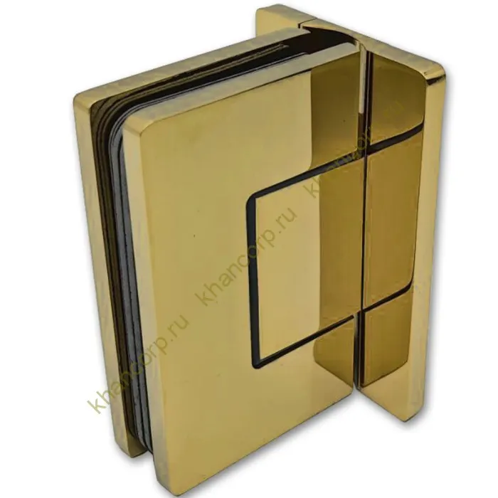 Петля Афина FDP-131 стена-стекло с центральным креплением, латунь/золото