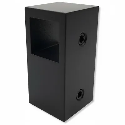 Соединитель FDC-56 трубы 15х15 сквозной Т-образный, нержавейка/черный