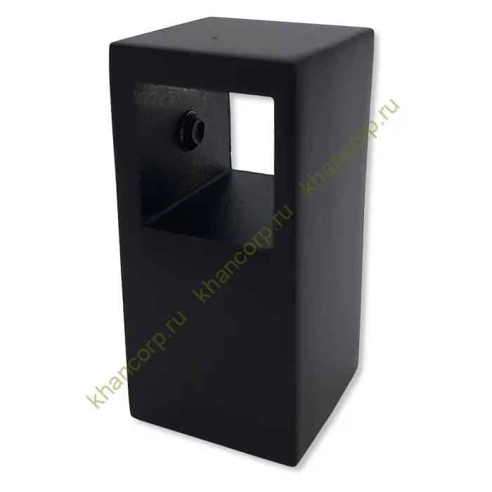 Соединитель FDC-56 трубы 15х15 сквозной Т-образный, нержавейка/черный