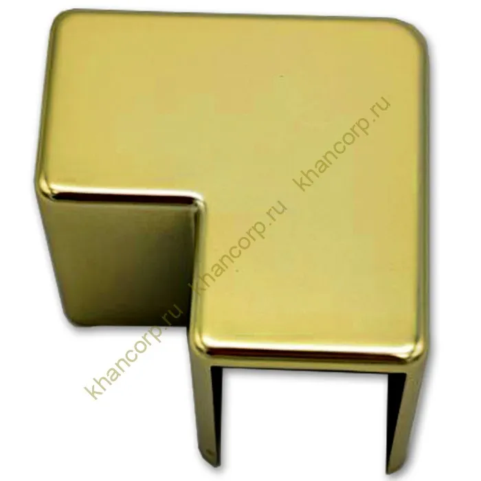 Уголок FDPA-513 стыковочный 19х13х2 мм для опорного профиля, пластик/золото