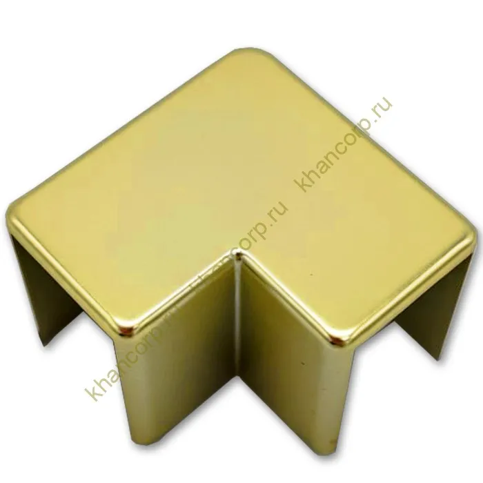 Уголок FDPA-513 стыковочный 19х13х2 мм для опорного профиля, пластик/золото