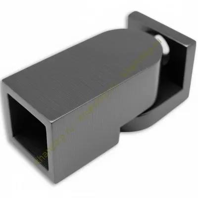 Крепление FDC-51 трубы 15х15 к стене 0°-180°, нержавейка/оружейная сталь