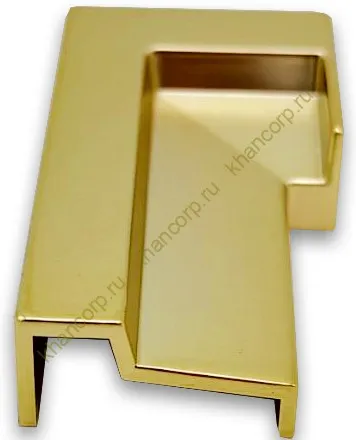 Заглушка FDPA-430L ЛЕВАЯ торцевая для порога FDPA-43.15, ПВХ/золото