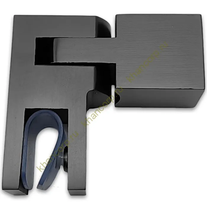 Держатель стекла FDC-52, 15х15 торцевой регулируемый, нержавейка/оружейная сталь