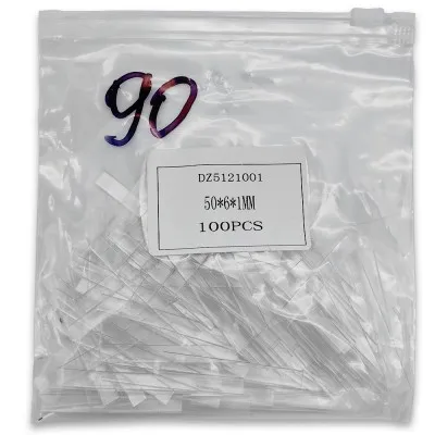 Прокладка FDA-90, полоска 50х6х1 мм, пакет 100 шт, ПВХ/прозрачный