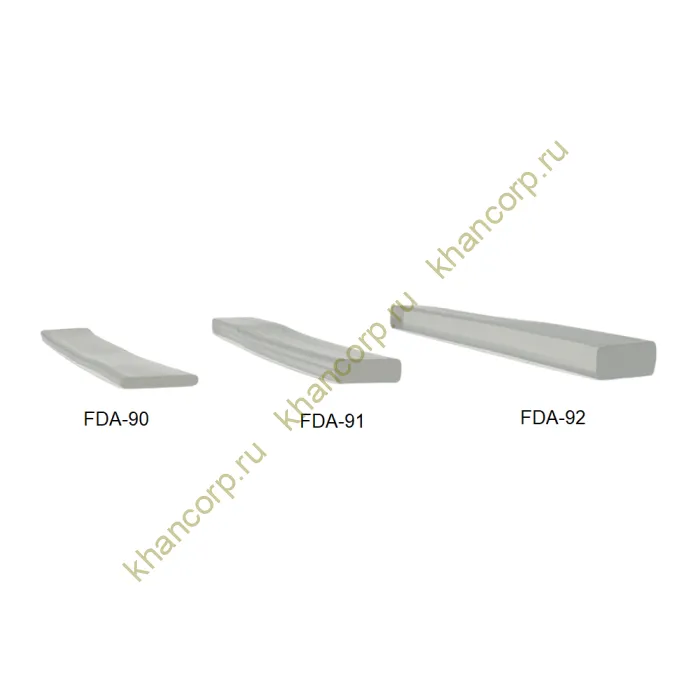 Прокладка FDA-90, полоска 50х6х1 мм, пакет 100 шт, ПВХ/прозрачный