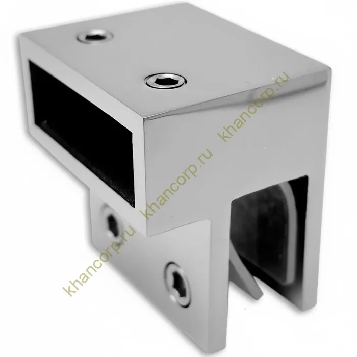 Держатель стекла FDC-33 торцевой 30х10 горизонтальный, нержавейка/полированный