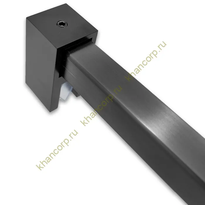 Держатель стекла FDC-58 сквозной 15х15 вертикальный, нержавейка/оружейная сталь