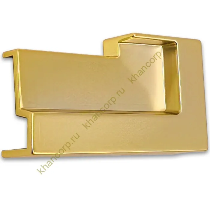 Заглушка FDPA-430R ПРАВАЯ торцевая для порога FDPA-43.15, ПВХ/золото